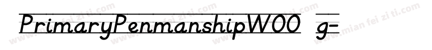 KGPrimaryPenmanshipW00 Rg字体转换
